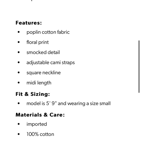 Floral Smocked Poplin Midi Dress - Picture 4 of 4